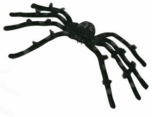 Edderkopp 51 cm - sort